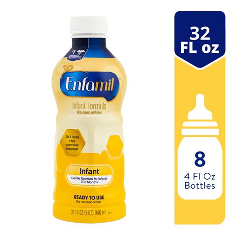 Enfamil Liquid Baby Formula with Iron, 32 fl oz Bottle - Walmart.com