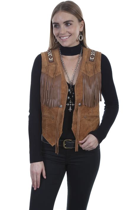 Click to Zoom | Vest outfits, Fringe vest, Womens vest