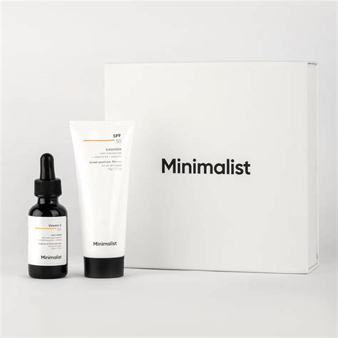 Minimalist Brightening & SPF Skincare Gift Set | Premium Gift Kit for ...