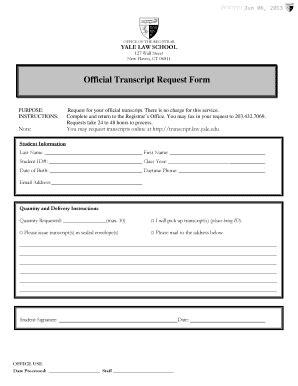 Image result for Yale Transcript