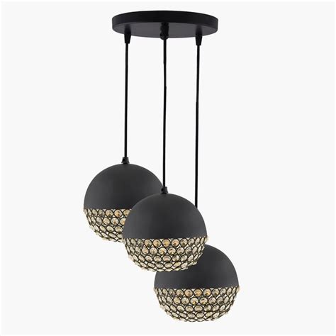 Buy HOMESAKE Contemporary Black Metal Pendant Light from Homesake at ...