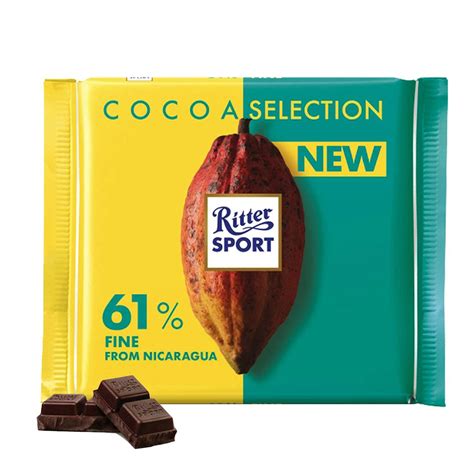 Ritter Sport - Cocoa Selection 61% Fine NICARAGUA Dark Chocolate