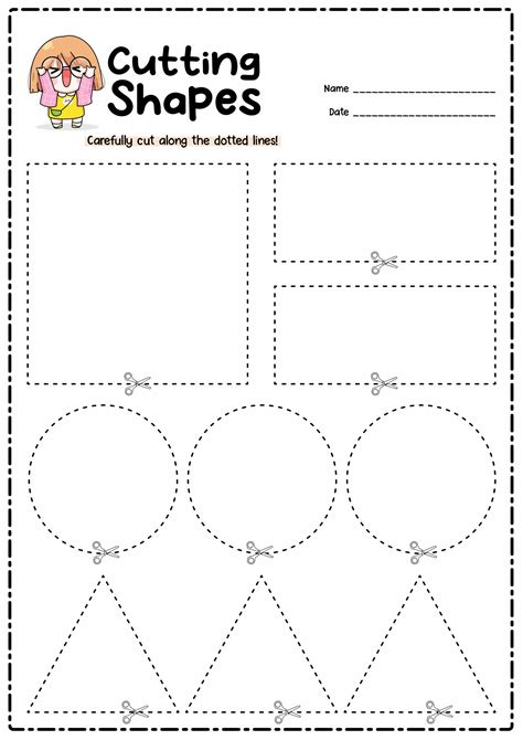 14 Preschool Worksheets Cutting Practice Tree - Free PDF at worksheeto.com