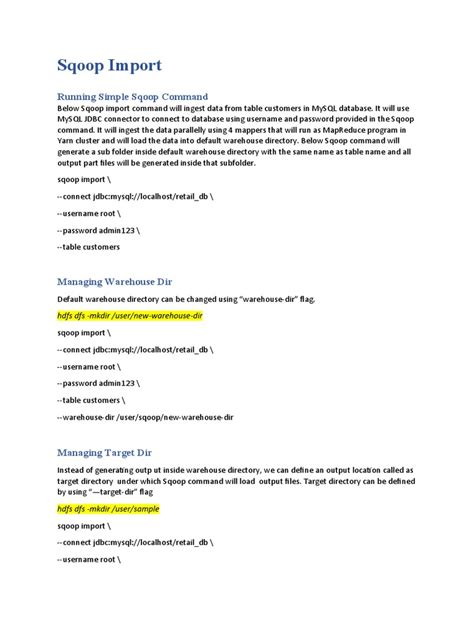 Image result for Sqoop Tutorial PDF