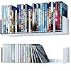 Livzing 24-Inches Heavy Metal Book Shelf for Home, U Shape Wall Mount ...