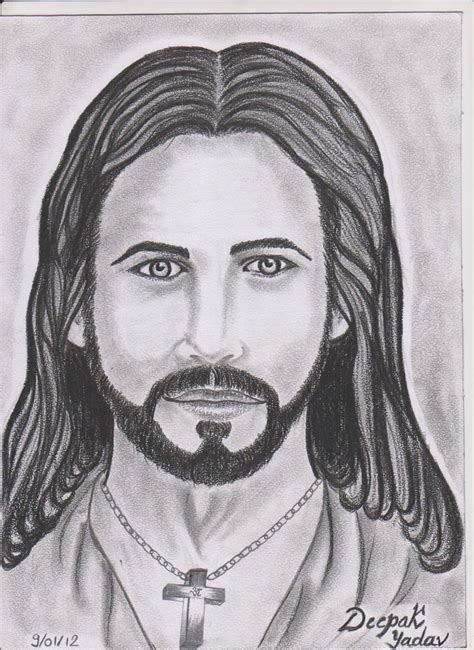 Pencil Sketch Of Jesus Face at PaintingValley.com | Explore collection of Pencil Sketch Of Jesus ...