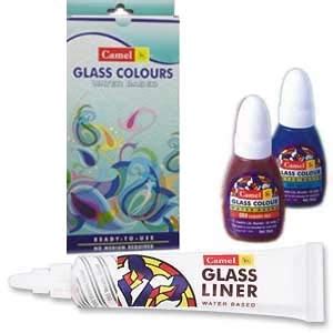 Camel Glass Colours Water Based 10ml - 6 Shades
