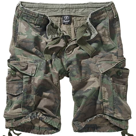 Brandit Vintage Classic Military Mens Cargo Combat Shorts Camping ...