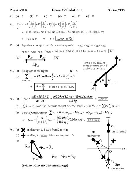 Prelim 2 s15 solution - Physics 1112 Exam #2 Solutions Spring 2015 #1 ...