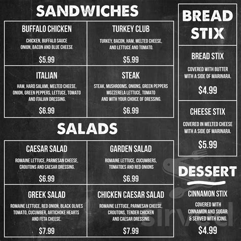 500 Degrees by Bucks Pizza menu in Hidalgo, Texas, USA