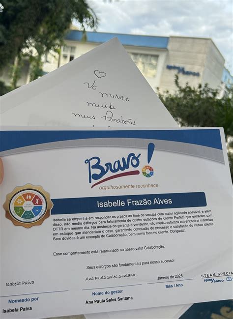 Hoje quero expressar meu sincero agradecimento à Isabela Paiva pela ...