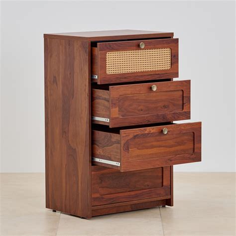 Buy Elsa Chest of 4 Drawers - Brown from Home Centre at just INR 9997.0