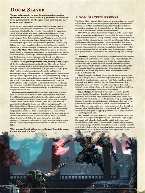 Image result for Doom Slayer Script