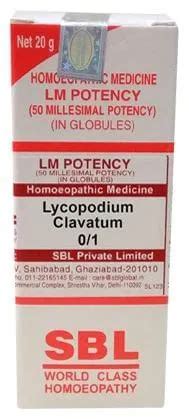 SBL Homeopathy Lycopodium Clavatum