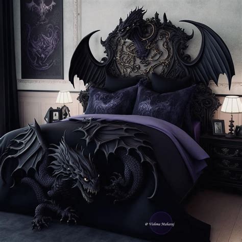 Gothic Dragon Bed by Vishma Maharaj Fantasy Bedroom, Fantasy Rooms ...