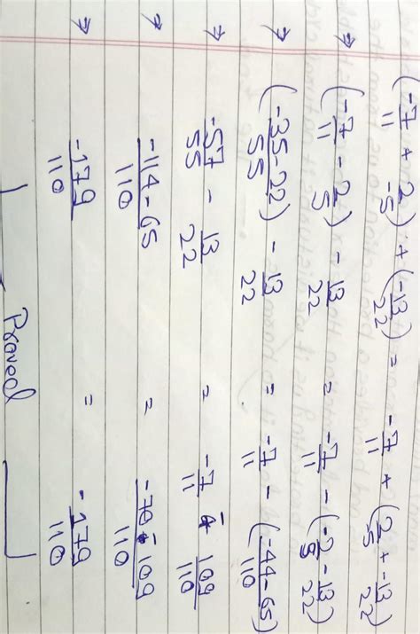 Class 8 maths ch - 1 - rational numbers verify (\frac{-7}{11}+\frac{2 ...