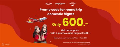 Black Friday Deal! [Buy 3 Get 1 Free] Thai VietJet Air Flight Voucher ...