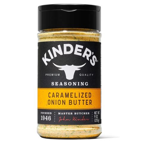 Kinder's Caramelized Onion Butter Seasoning, 9 Ounce, Toasted Onion ...