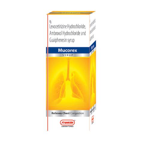 Mucorex Syrup Franklin Laboratories India Pvt. Ltd.