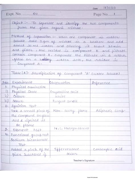 Chemistry Practical File 的图像结果