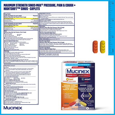 Mua Maximum Strength Mucinex Sinus-Max Pressure, Pain & Cough ...