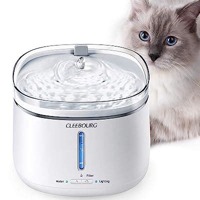 Buy Upgraded Cat Water Fountain, 2L Automatic Pet Water Dispenser Dog ...