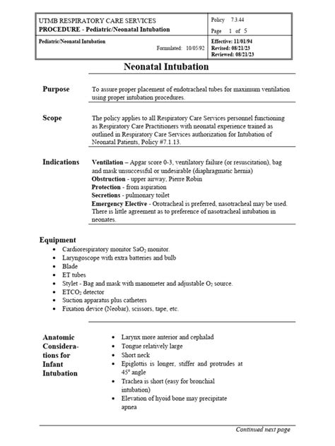 Image result for Neonatal Intubation Procedure
