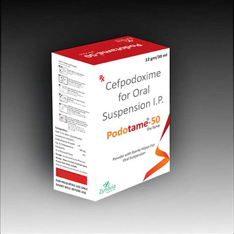 Podotame 50 - Cefpodoxime for Oral Suspension I.P - Zynovia Lifecare