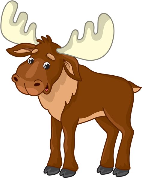 Elk Moose Cartoon Cartoon Moose Transparent Background Png Clipart | My ...