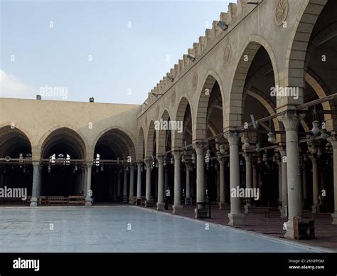 A beautiful view of the Mosque of Amr ibn al-As in Cairo, Egypt Stock ...