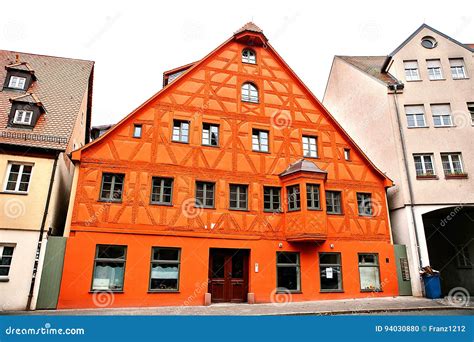 Traditional House in the German Style in Bavaria. the Architecture of ...