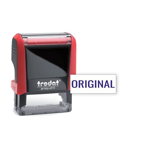 Trodat ORIGINAL - Text Stamp with Ink Pad (Blue Ink Color) – Trodat Stamps