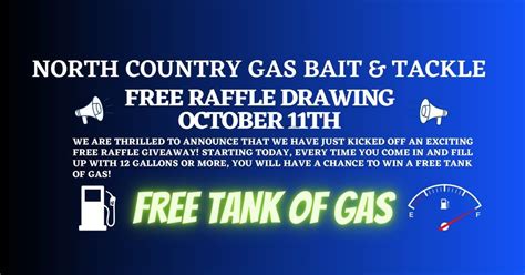 FREE RAFFLE DRAWING , North Country Gas Bait and Tackle Shop, Saint ...