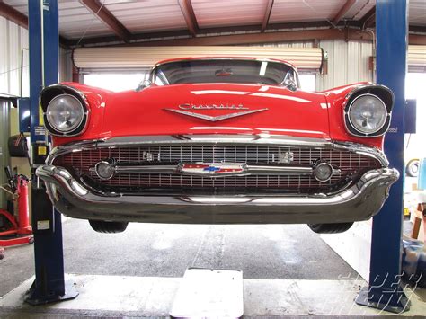 1957 Chevrolet Bel Air Danchuk Smoothie Bumper and Grille Install ...