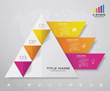 Pyramid chart infographics | Premium Vector