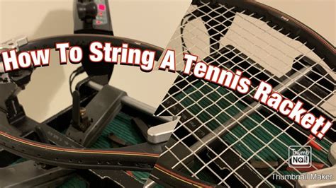 Image result for Tennis Racket Stringing Guide