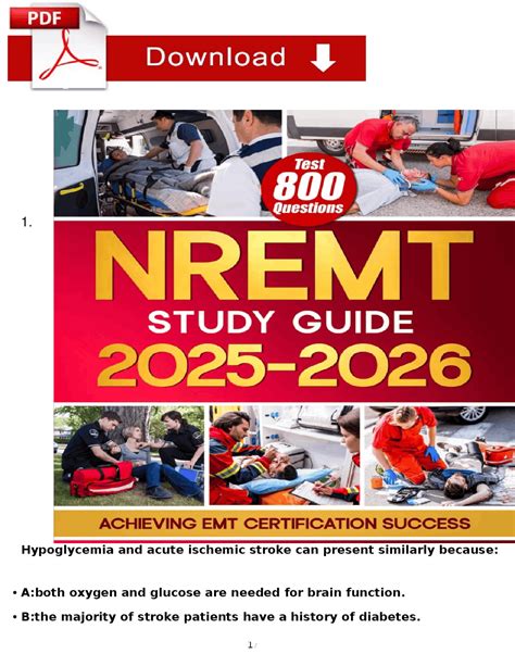 NREMT Study Guide 2025-2026 | 800 Practice Questions for EMT ...