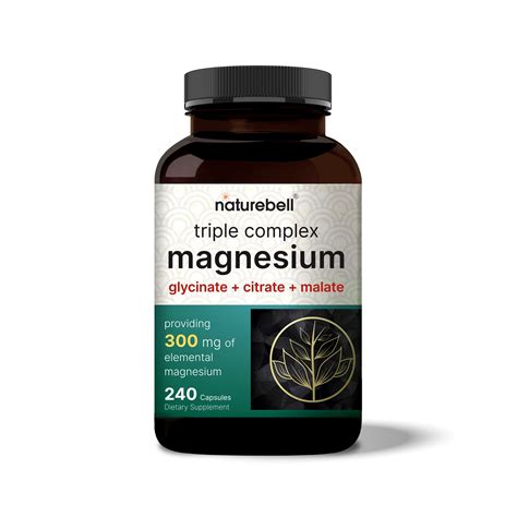 Triple Complex Magnesium Supplement, 240 Capsules – NatureBell
