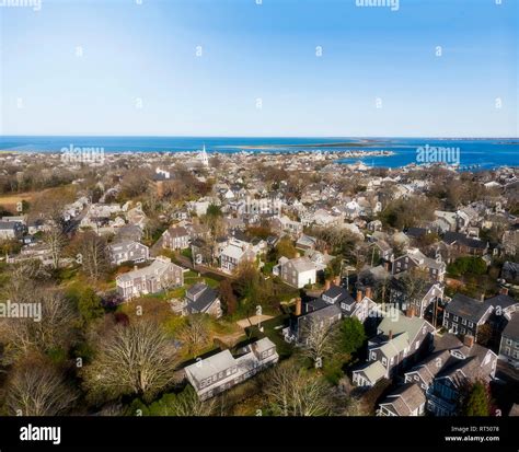 Aerial view nantucket nantucket island hi-res stock photography and ...