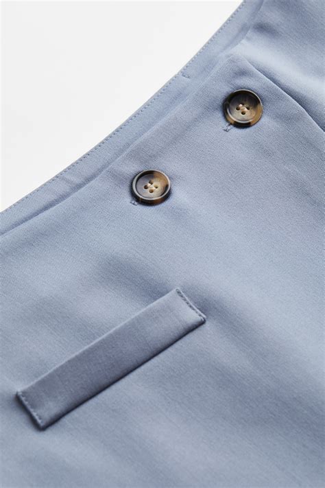 Wrapover mini skirt - Pigeon blue - Ladies | H&M IN