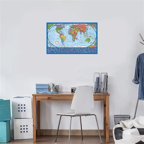 Palace Learning Equal Earth World Map Poster - True Relative Size ...