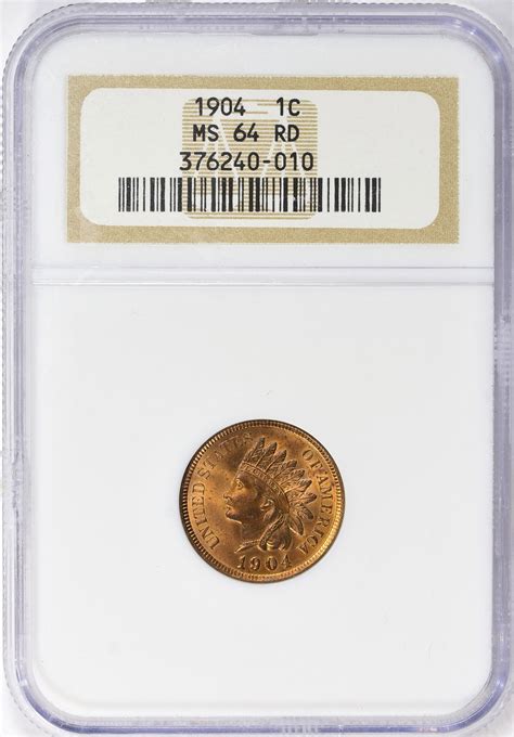 1904 Indian Cent NGC MS-64 RD (Item 1874222) | GreatCollections Coin ...