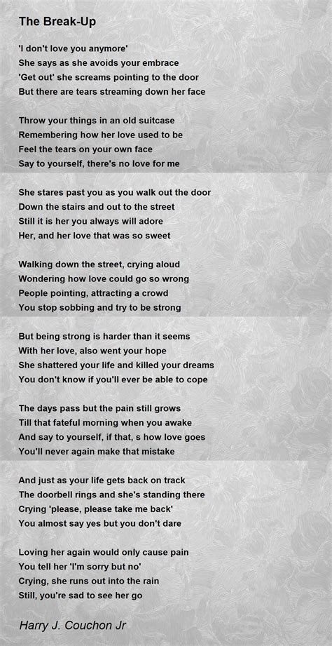 Sad Break Up Poems For Him