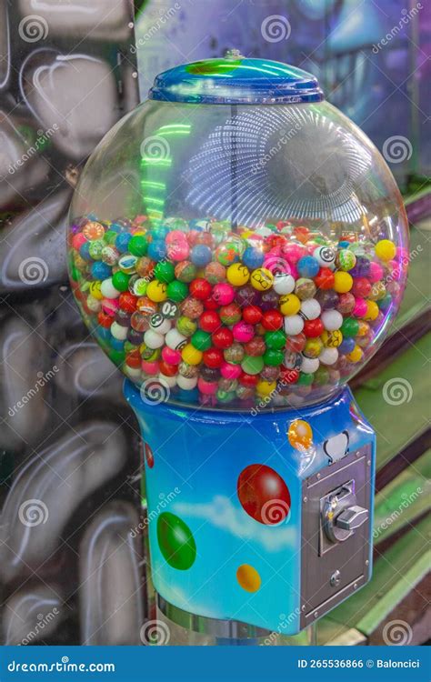 Gumball Machine Candy Dispenser Stock Photo - Image of chewing ...