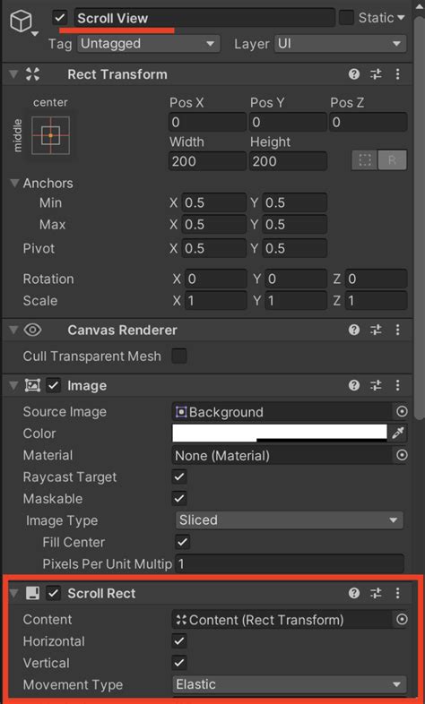 Image result for Sticky ScrollView Unity