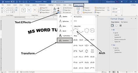 How to Curve Text in Word 2013 的图像结果