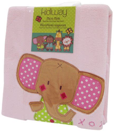 Buy Kidiway Micro Mink Blanket, Pink Elephant Online at Low Prices in ...