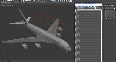 Airbus A380 1000 Emirates Rigged 3D | 3D Molier International