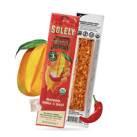Organic Mango Chili And Salt Fruit Jerky – Solely