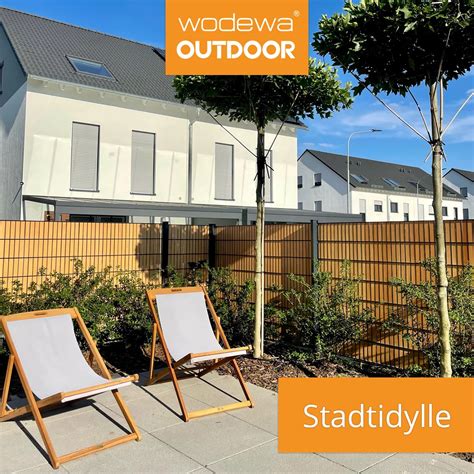 Accoya® Sichtschutz aus Holz Typ LÄRCHE für Doppelstabmatten 630/2500mm ...